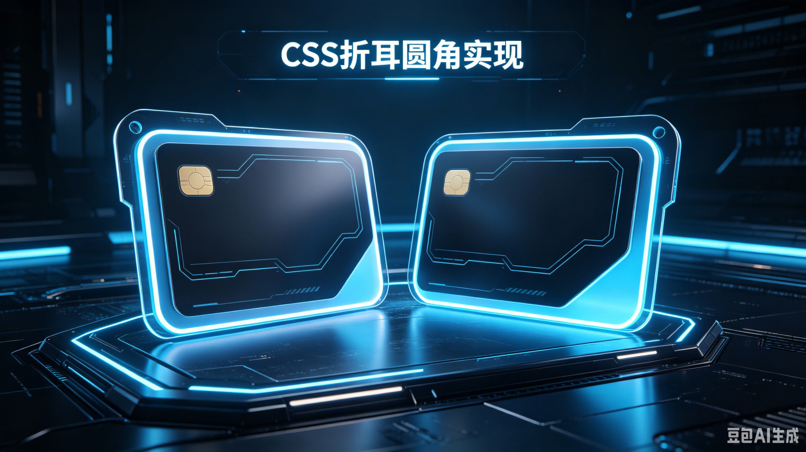 CSS 实现卡片圆角和折耳圆角